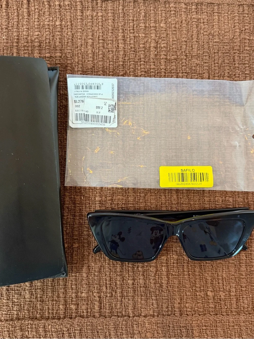 Saint Laurent SL 276 MICA Sunglasses Brown Havana Tortoise Cat Eye Frames - Picture 2 of 7